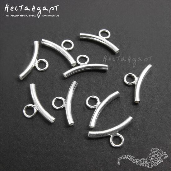 Бусина с петлей Tubulo Sterling Silver 11х1,5 мм