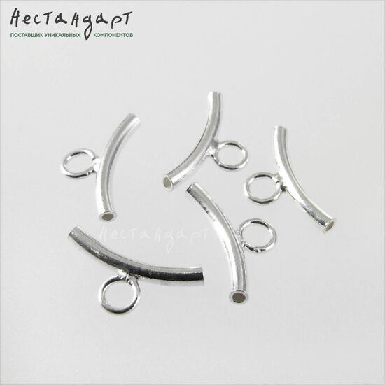 Бусина с петлей Tubulo Sterling Silver 11х1,5 мм, изображение 4