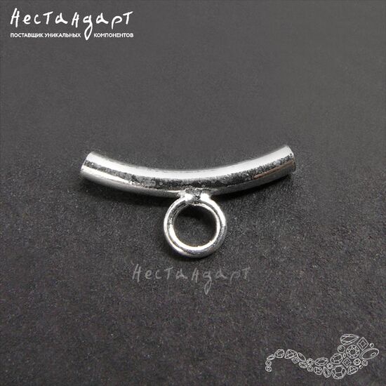 Бусина с петлей Tubulo Sterling Silver 11х1,5 мм, изображение 5