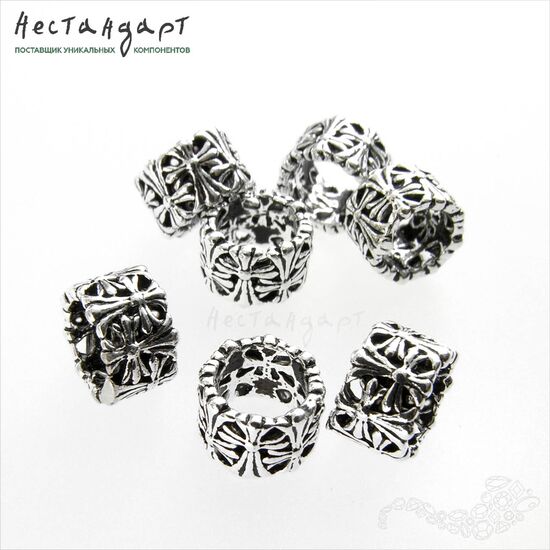 Бусина Reticolo Sterling Silver 7х5 мм