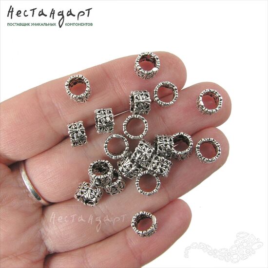 Бусина Reticolo Sterling Silver 7х5 мм, изображение 2