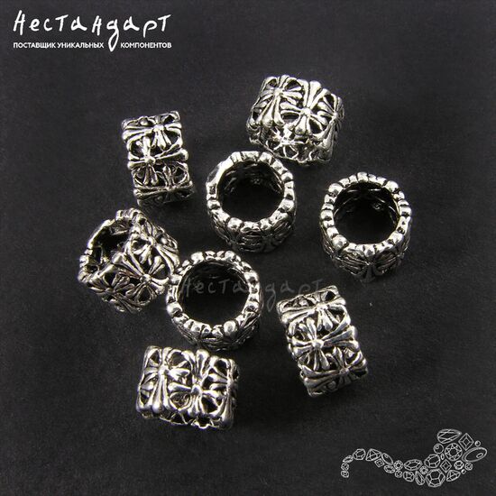 Бусина Reticolo Sterling Silver 7х5 мм, изображение 3