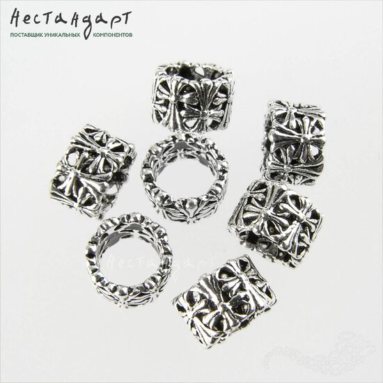 Бусина Reticolo Sterling Silver 7х5 мм, изображение 4