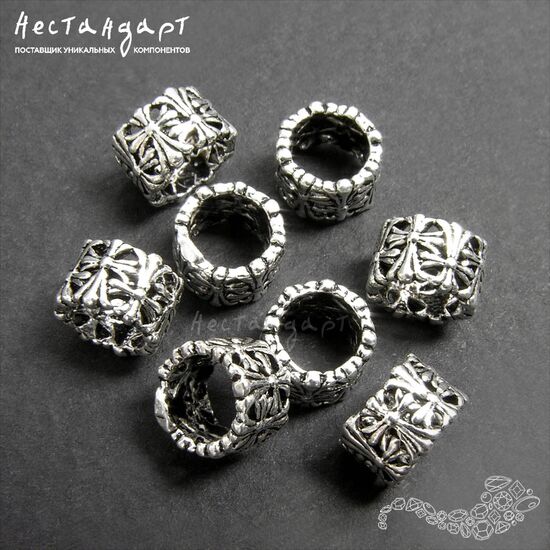 Бусина Reticolo Sterling Silver 7х5 мм, изображение 5