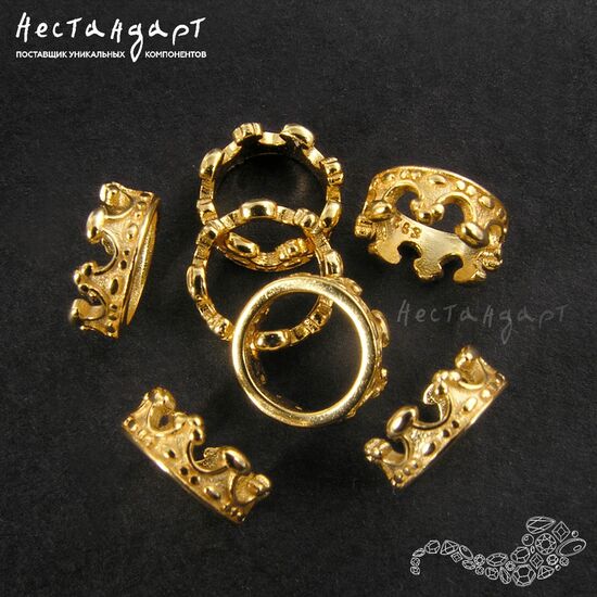 Бусина Tiara Vermeil Sterling Silver 8 мм, изображение 3