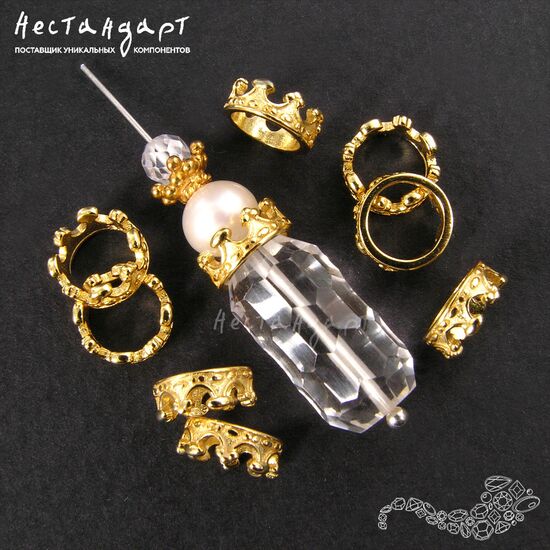 Бусина Tiara Vermeil Sterling Silver 8 мм, изображение 5