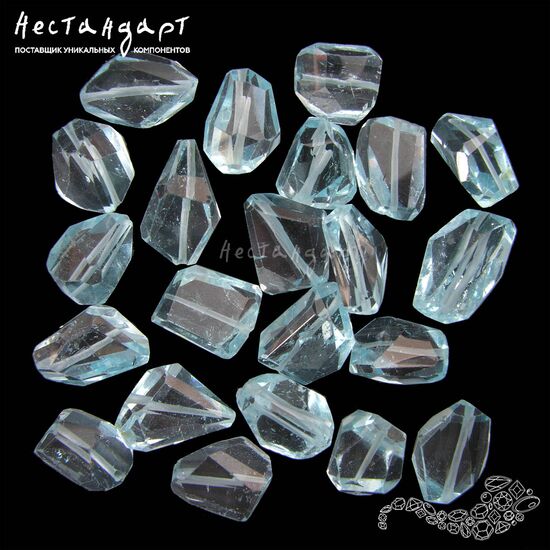 Топаз голубой натуральный Cut Desired с огранкой 10-15 мм, изображение 6