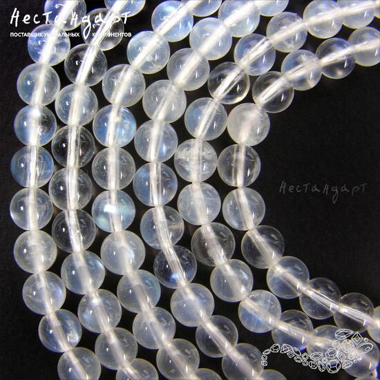 Лунный камень натуральный Adular 6 мм (уп. 6 шт.), изображение 2