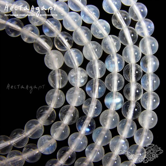 Лунный камень натуральный Adular 6 мм (уп. 6 шт.), изображение 4