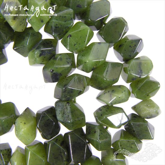 Серпентин натуральный Сubism 10х7 мм (уп. 6 шт.), изображение 4