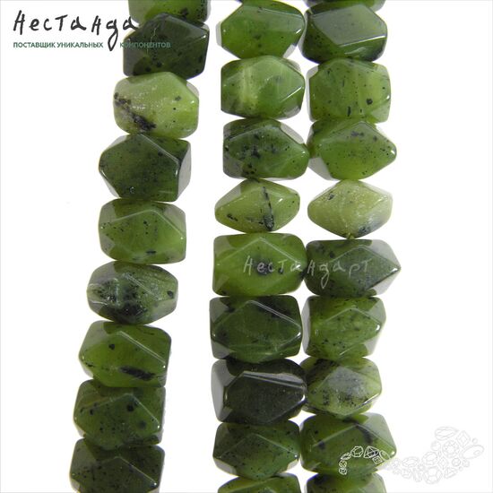 Серпентин натуральный Сubism 10х7 мм (уп. 6 шт.), изображение 6