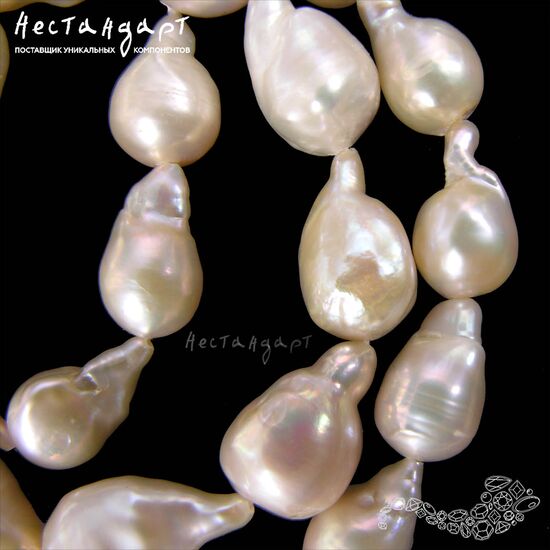 Жемчуг натуральный Goccia Barocco 14-16 мм, изображение 5