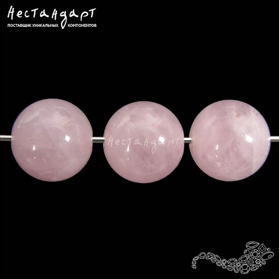 Кварц натуральный розовый 10 мм, изображение 3