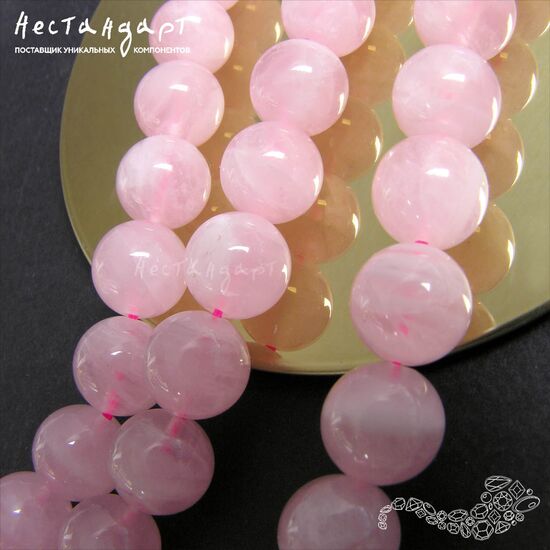 Кварц натуральный розовый 10 мм, изображение 4