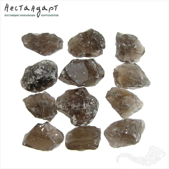 Кварц дымчатый натуральный необработанный Free Form 14-21 мм, изображение 4