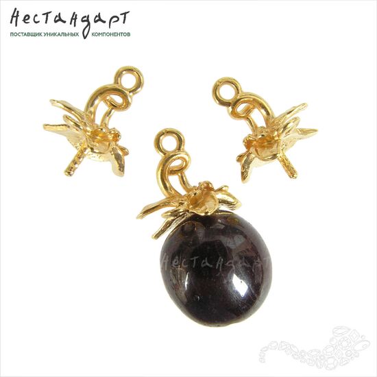 Концевик с петлей и штифтом Tropico Gold Plated 13 мм, изображение 4