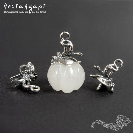 Концевик с петлей и штифтом Tropico Silver Plated 13 мм, изображение 3