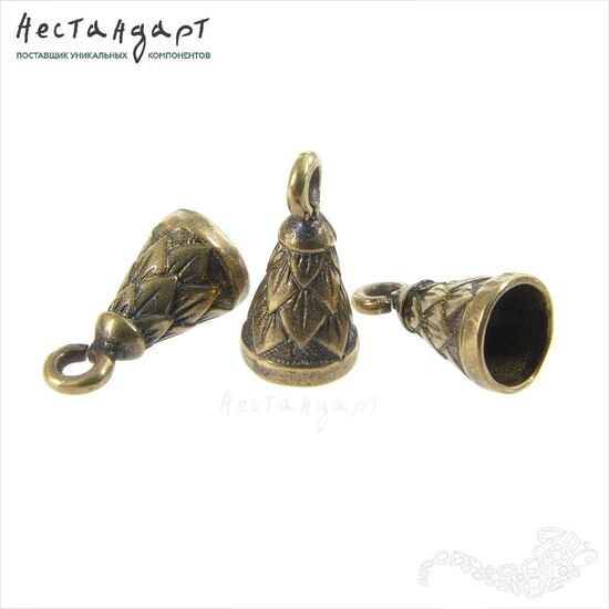Концевик Cone Patina Bronze 12х7 мм, изображение 4