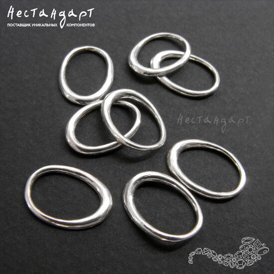 Кольцо декоративное Textured Ring Sterling Silver 13х10 мм
