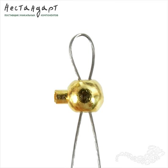 Кримп зажимной One Touch Vermeil Sterling Silver 3 мм, изображение 2