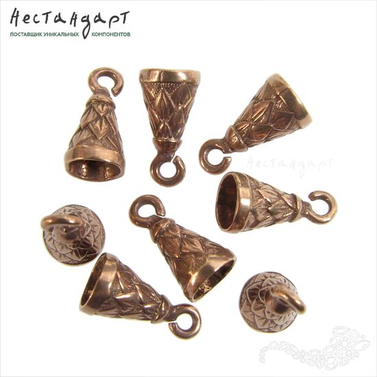 Концевик Cone Patina Copper 12х7 мм