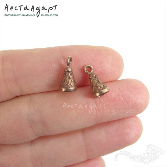 Концевик Cone Patina Copper 12х7 мм, изображение 2