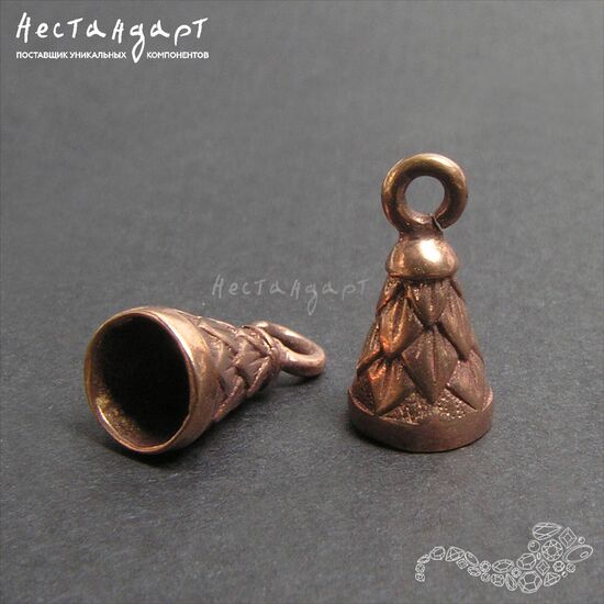 Концевик Cone Patina Copper 12х7 мм, изображение 3