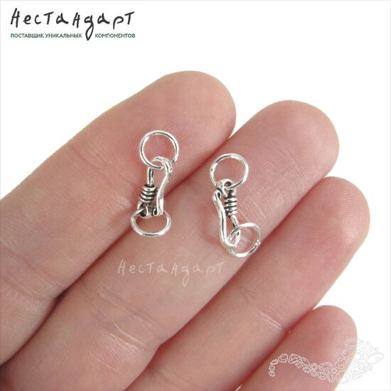 Замок-крючок Gancio Antik Sterling Silver 18 мм, изображение 2