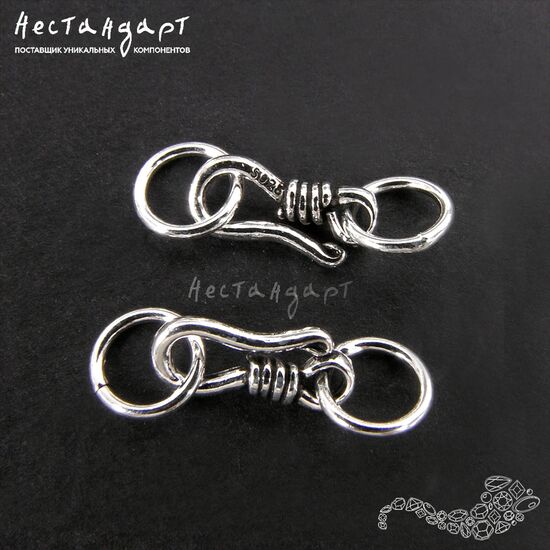 Замок-крючок Gancio Antik Sterling Silver 18 мм, изображение 3