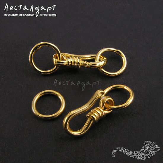 Замок-крючок Gancio Vermeil Sterling Silver 18 мм, изображение 2