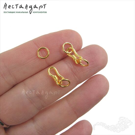 Замок-крючок Gancio Vermeil Sterling Silver 18 мм, изображение 3