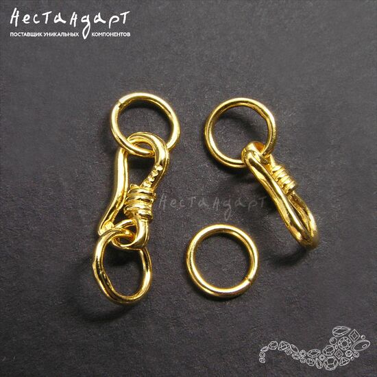 Замок-крючок Gancio Vermeil Sterling Silver 18 мм, изображение 4