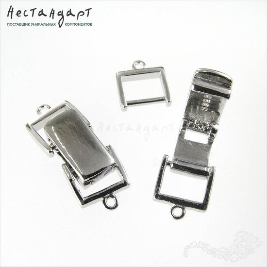 Замок Cassetta Sterling Silver Rhodium Plated 18 мм, изображение 4