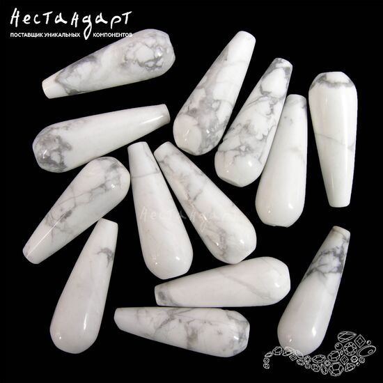 Говлит натуральный Smooth Drop 30х10 мм, изображение 3