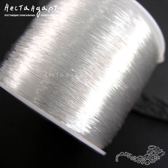 Спандекс (силиконовая резинка) Crystalline 0,6 мм (5 м), Упаковка: 5 м, изображение 3