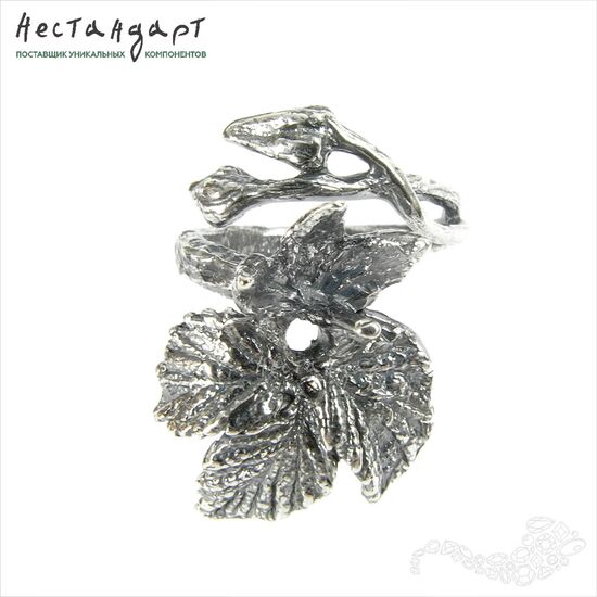 Основа для кольца Raspberry Ring Silver Plated (16), изображение 3