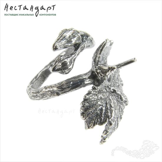 Основа для кольца Raspberry Ring Silver Plated (16), изображение 5