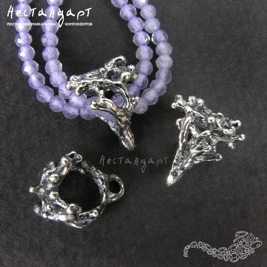 Бейл-держатель для кулона Frivolite Silver Plated 11 мм, изображение 2