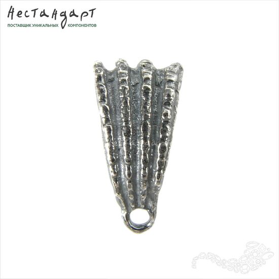 Бейл-держатель для кулона Ancient Shell Silver Plated 18 мм, изображение 4