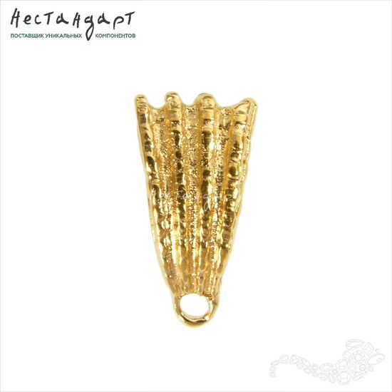 Бейл-держатель для кулона Ancient Shell Gold Plated 18 мм, изображение 3