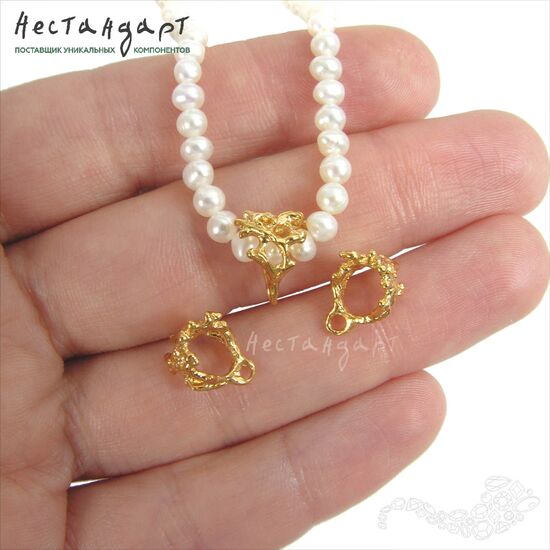 Бейл-держатель для кулона Frivolite Gold Plated 11 мм, изображение 3