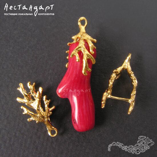 Зажимной бейл Coralline Gold Plated 19 мм, изображение 3