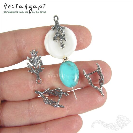 Зажимной бейл Coralline Silver Plated 19 мм, изображение 4