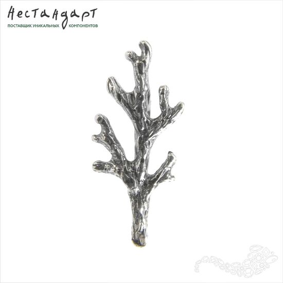 Бейл-держатель для кулона Coral Reef Silver Plated 20х9 мм