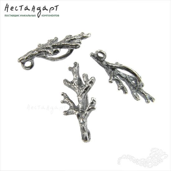 Бейл-держатель для кулона Coral Reef Silver Plated 20х9 мм, изображение 3