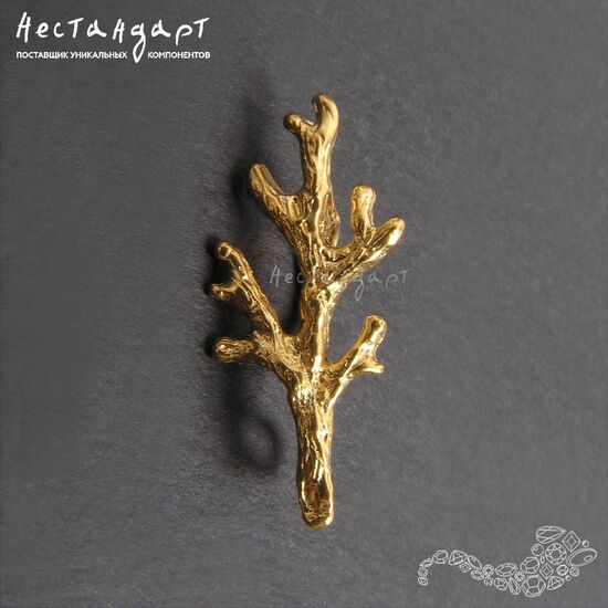 Бейл-держатель для кулона Coral Reef Gold Plated 20х9 мм, изображение 3