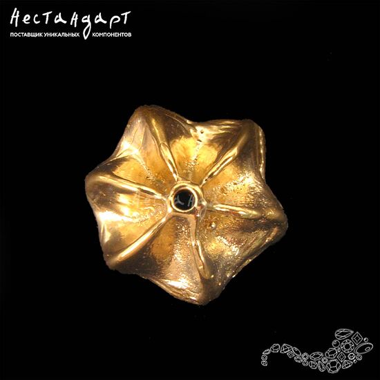 Чашечки для бусин Merengue Gold Plated 16 мм, изображение 2