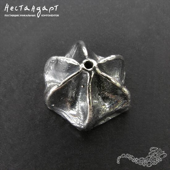 Чашечки для бусин Merengue Silver Plated 16 мм, изображение 5