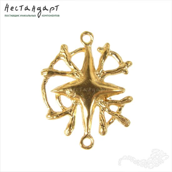 Подвеска-коннектор Southern Star Gold Plated 25 мм