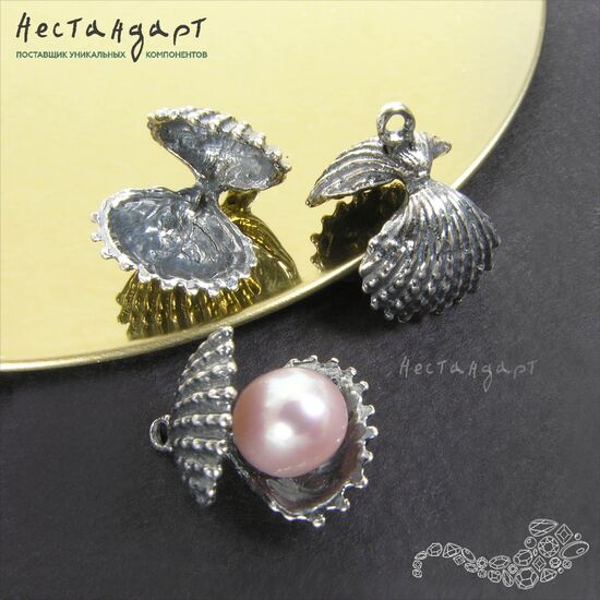 Подвеска со штифтом Swift Scallop Silver Plated 13 мм, изображение 6